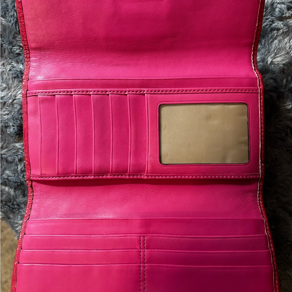 Coach Soho Y2K Early 2000 Peony Pink Buckle- Wallet Signature C - Picture 5 of 8